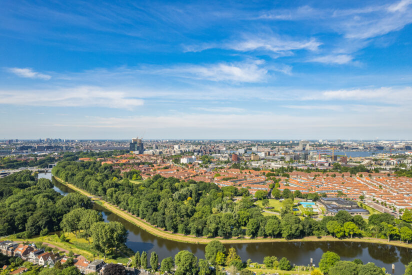 Luchtfoto van Amsterdam Noord